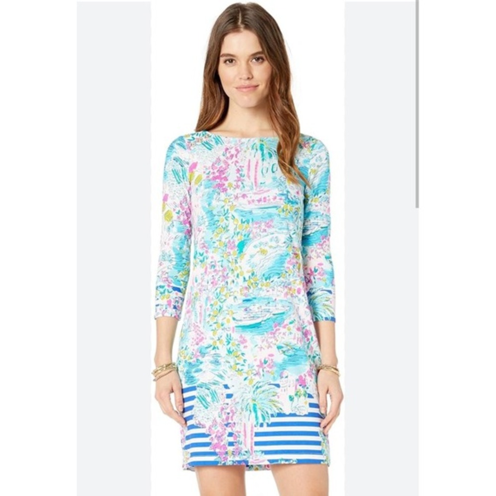 Lilly Pulitzer Pearson Dress Postcards From Positano UPF 50+ Vacation Beach‎ XS